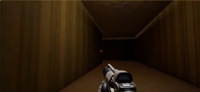 Backrooms Maze Scene